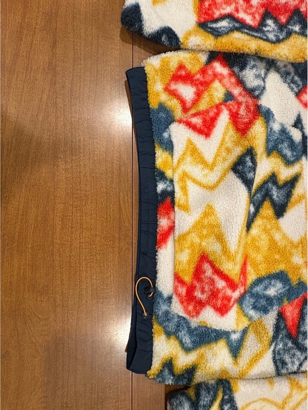 Jordan Fleece Pullover Hoodie with Colorful Geometric Pattern